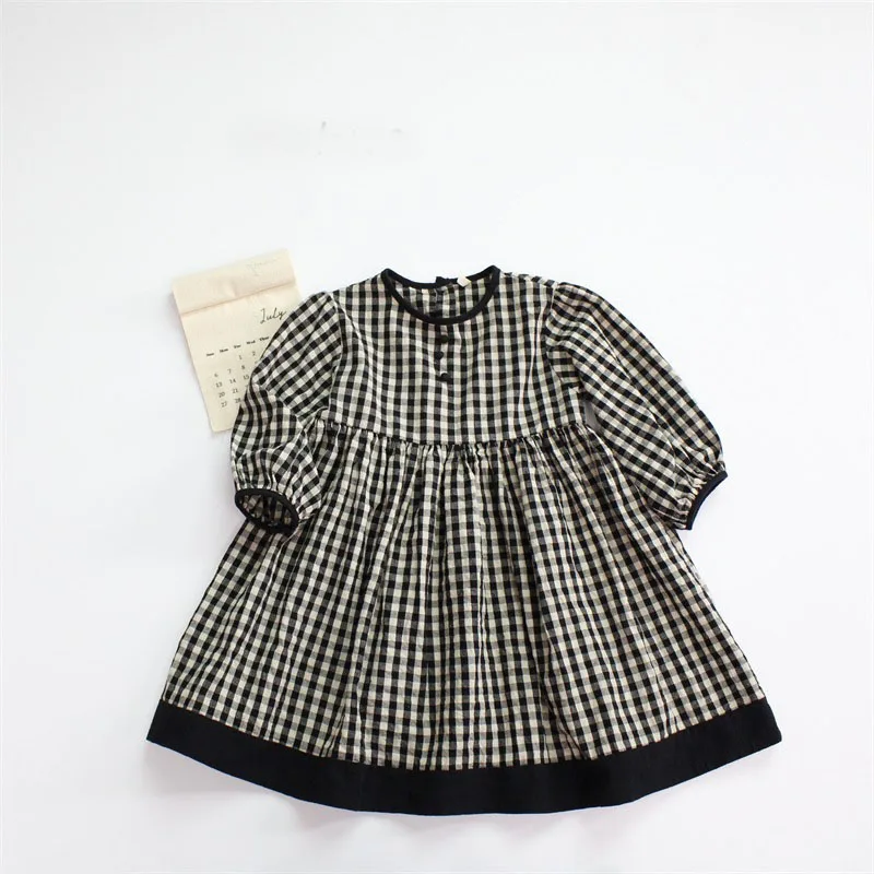 

Black Dress Kids Fall New 2025 Back To School Clothing Girls Dresses Size 7 2 3 4 5 6 8 9 10 Spring Autumn Little Girl Dress