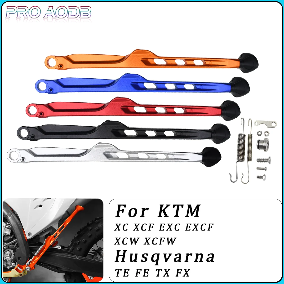 

2024 Dirt Bike Foot Side Kick Stand For KTM XC XCF EXC EXCF XCW XCFW Husqvarna TE FE TX FX 125-501 Motorcycle Accessories