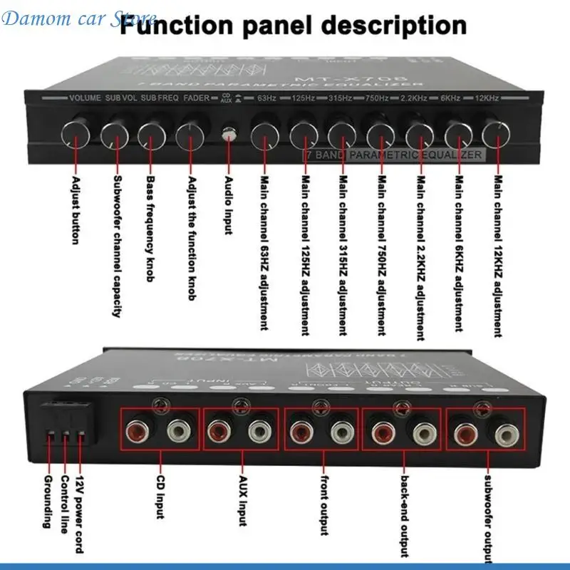 A2UC 7 Band Stereo for Ultimately Listening Pleasure Enhanced Sound Quality
