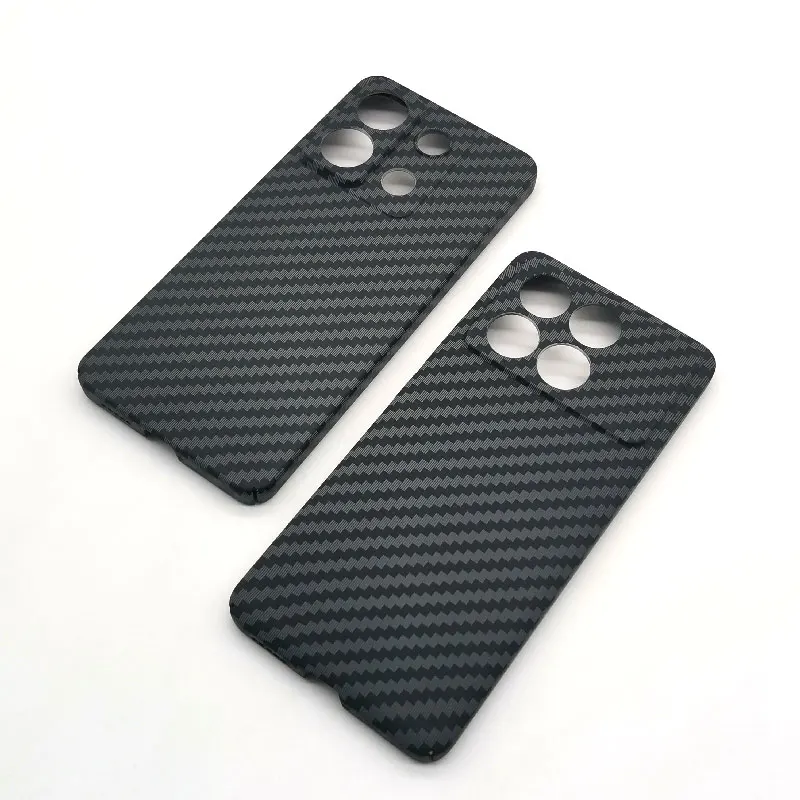 For Xiaomi Poco X6 Pro Phone Case Ultrathin Plastic Carbon Fiber Texture Pattern Back Protective Cover For Mi Poco X6 X6Pro case