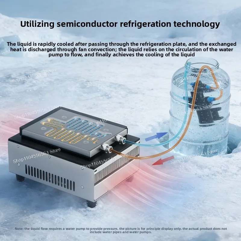 Semiconductor refrigerator Liquid cooling Water circulation Small liquid cooler Cooling refrigeration equipment Cold water