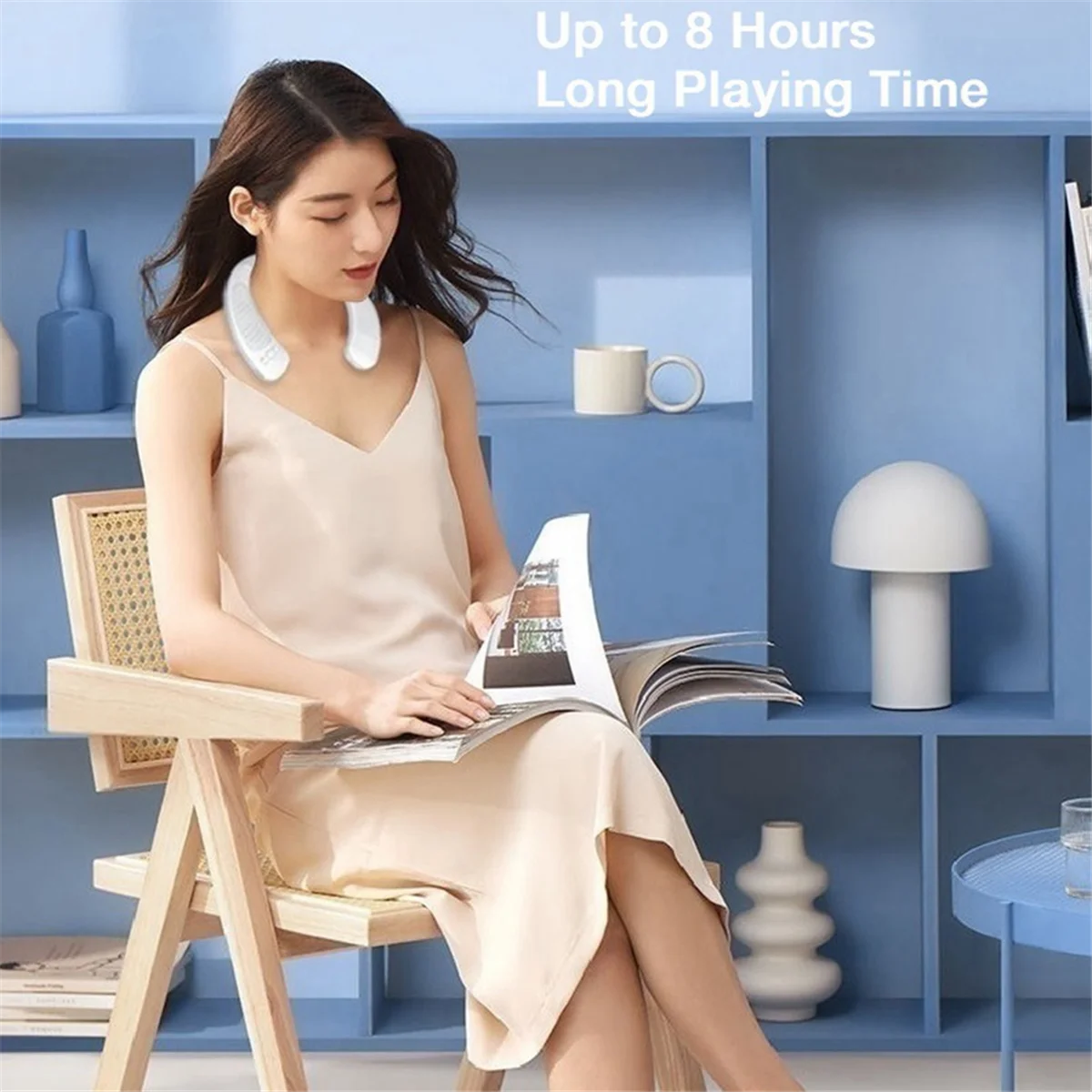 QA88X шейный беспроводной Bluetooth5.0 динамик объемного звука с шейным ремешком игровой стерео открытый Hi-Fi носимый беспроводной музыкальный блок