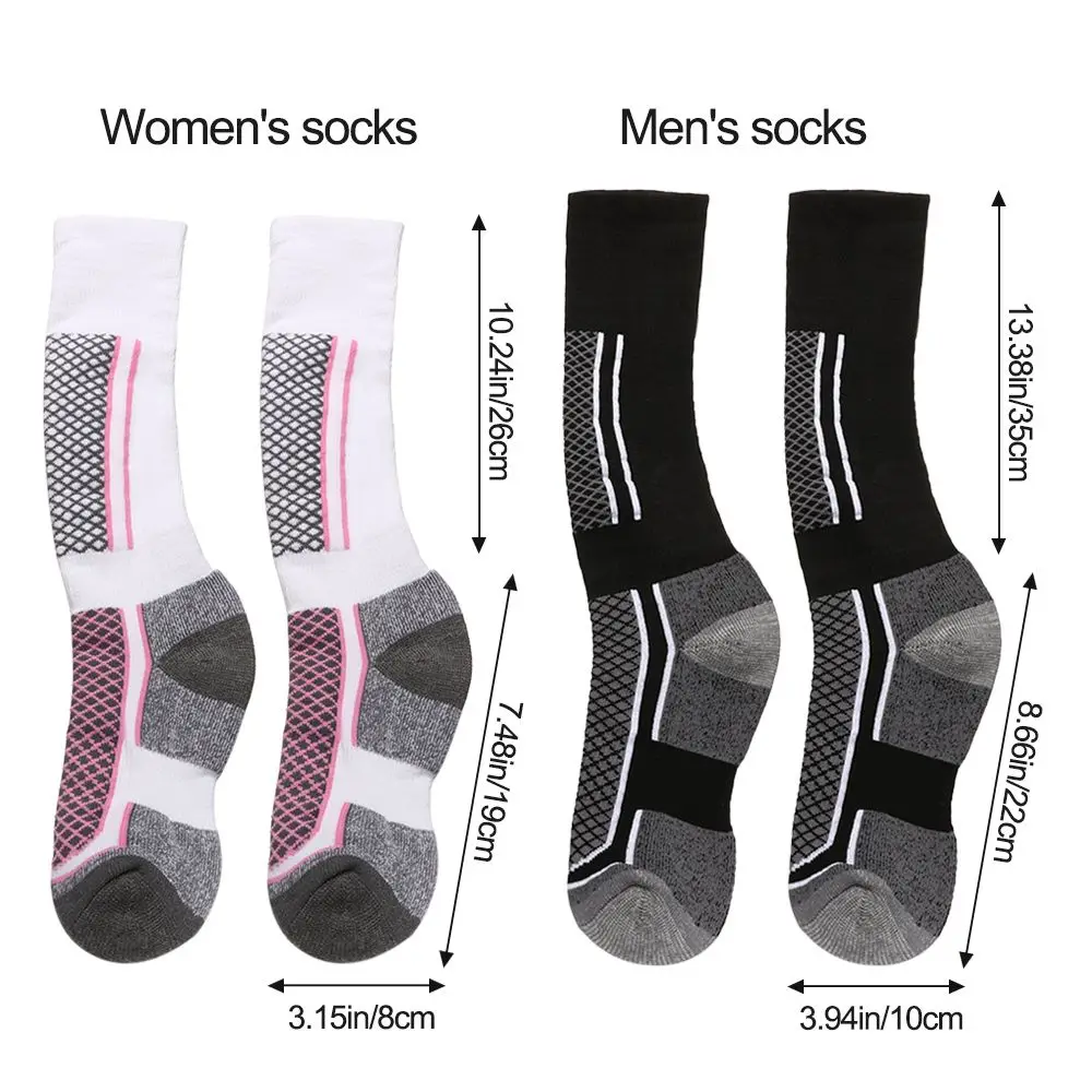 Winter Thermal Ski Socks Thicken Leg Warm Sports Socks For Outdoor Cycling Walking Skiing Hiking For Men Women Kids