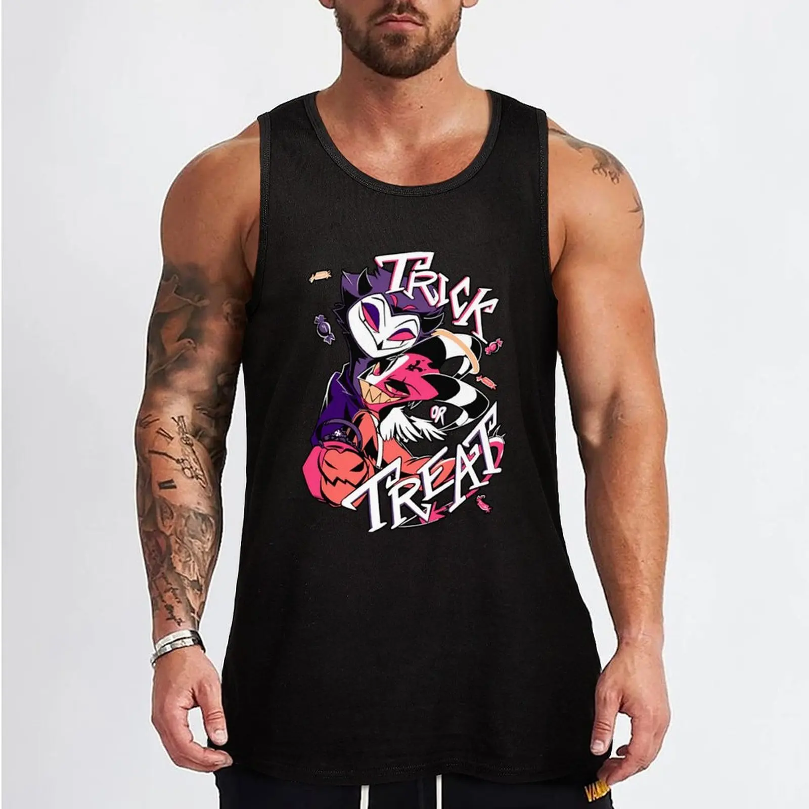 Trick or treat Tank Top singlets for men Gym man best selling products t-shirt for men