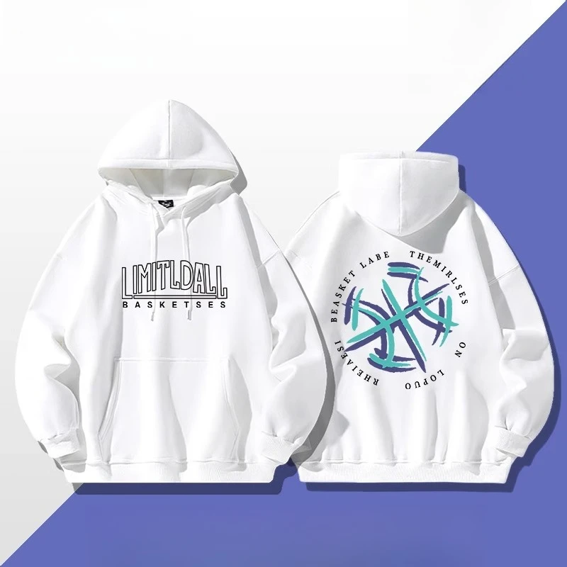 

2025 бестселлер, новая тяжелая толстовка с капюшоном для взрослых в американском стиле High Street с принтом, повседневная осенне-зимняя свободная трендовая одежда больших размеров