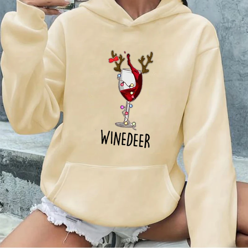 男性と女性のためのワインディーパターンデザインスウェットシャツ、面白いパーカー、赤ワイン、家族へのクリスマスプレゼント