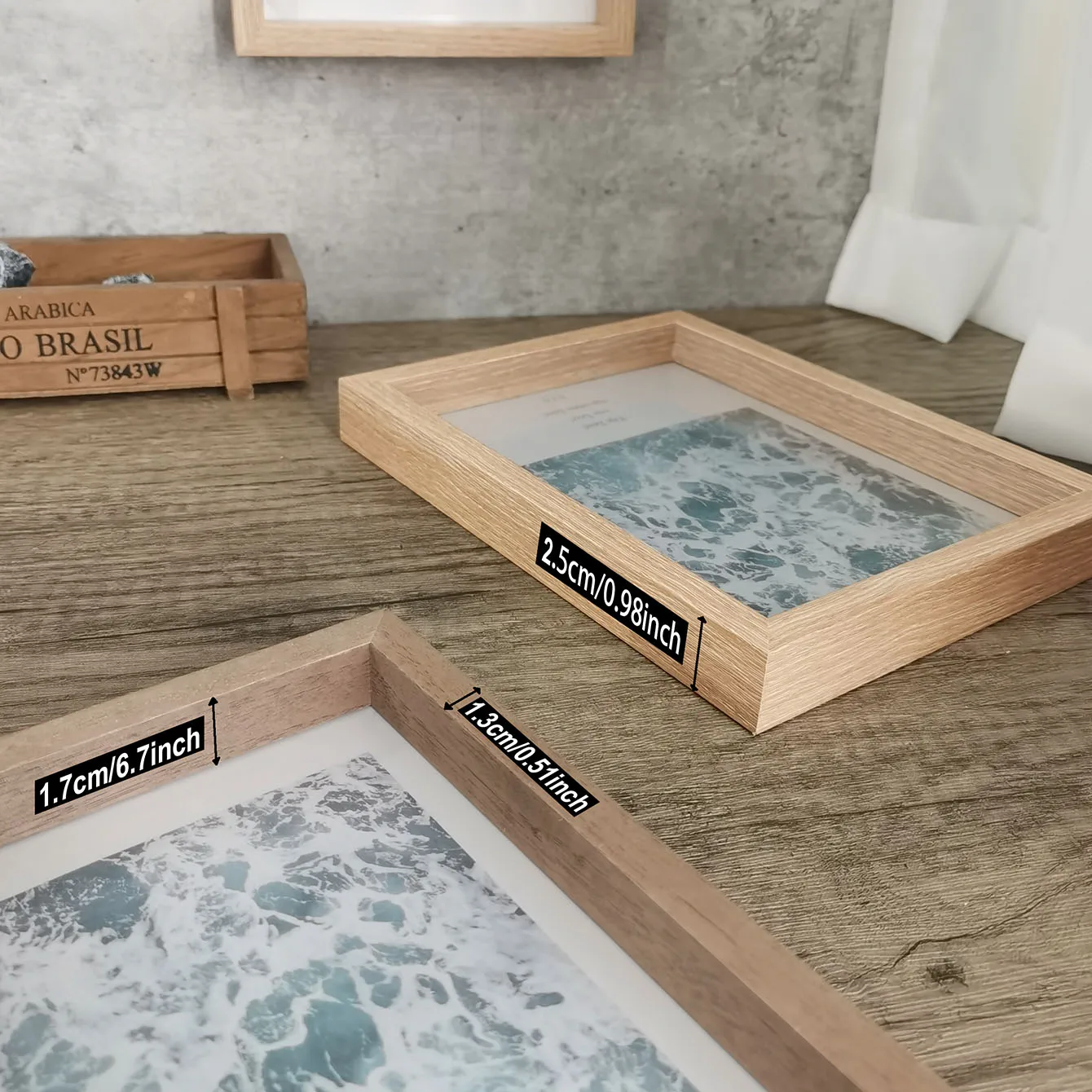 1Pc Wood Photo Frames For Picture Wall Decorative Frame10X15 15X20 20X25 A4 Pictures Frame Stand For Desktop Commemorative Gift