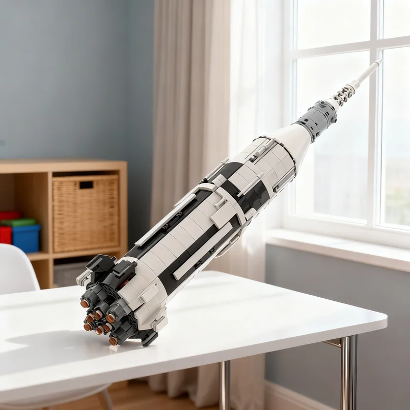 

901pcs MOC Saturn I Space Model Building Blocks Construction Christmas Gifts Toy Creative DIY Idea Education Toys Architecture