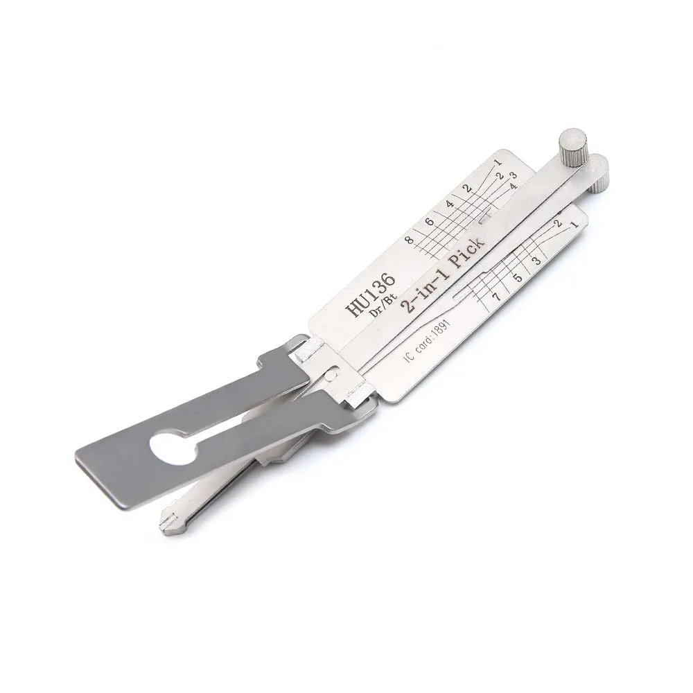 HU136 lishi 2in1 Tool for Renault Car Door Lock Cylinder Locksmith Supplies Repair Tools - Image 3