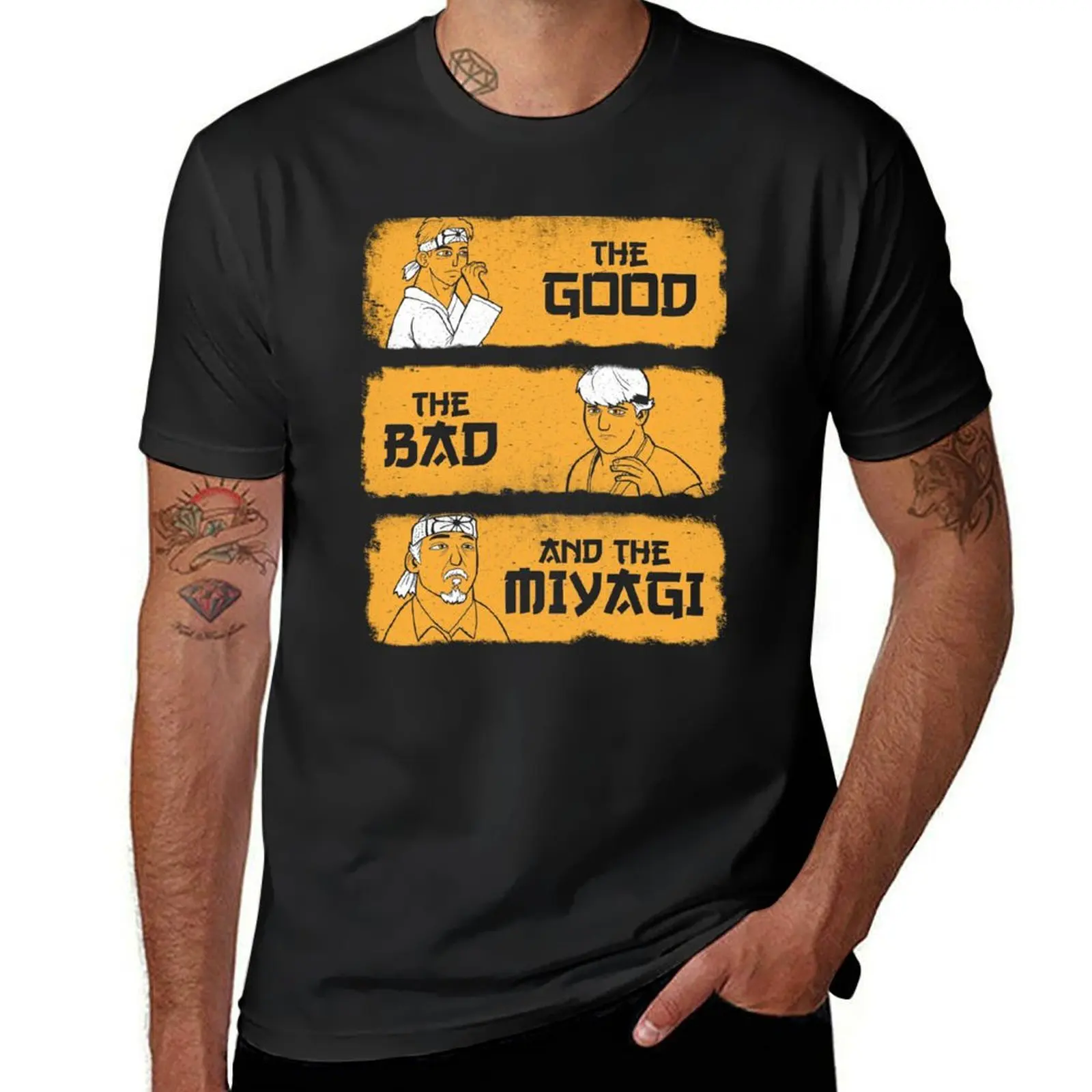 The Good, The Bad, And The Miyagi T-Shirt cute tops shirts graphic tees vintage clothes men t shirts