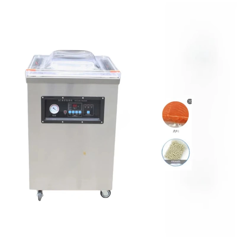 

Stainless steel desktop vacuum packaging machine for seafood packaging