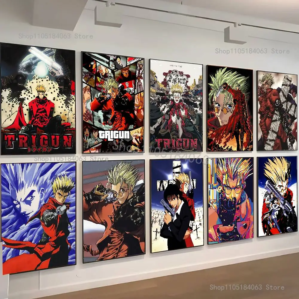 

Anime T-Trigun Poster Waterproof HD Wall Art Decal Self-Adhesive Aesthetic Decor For Home Living