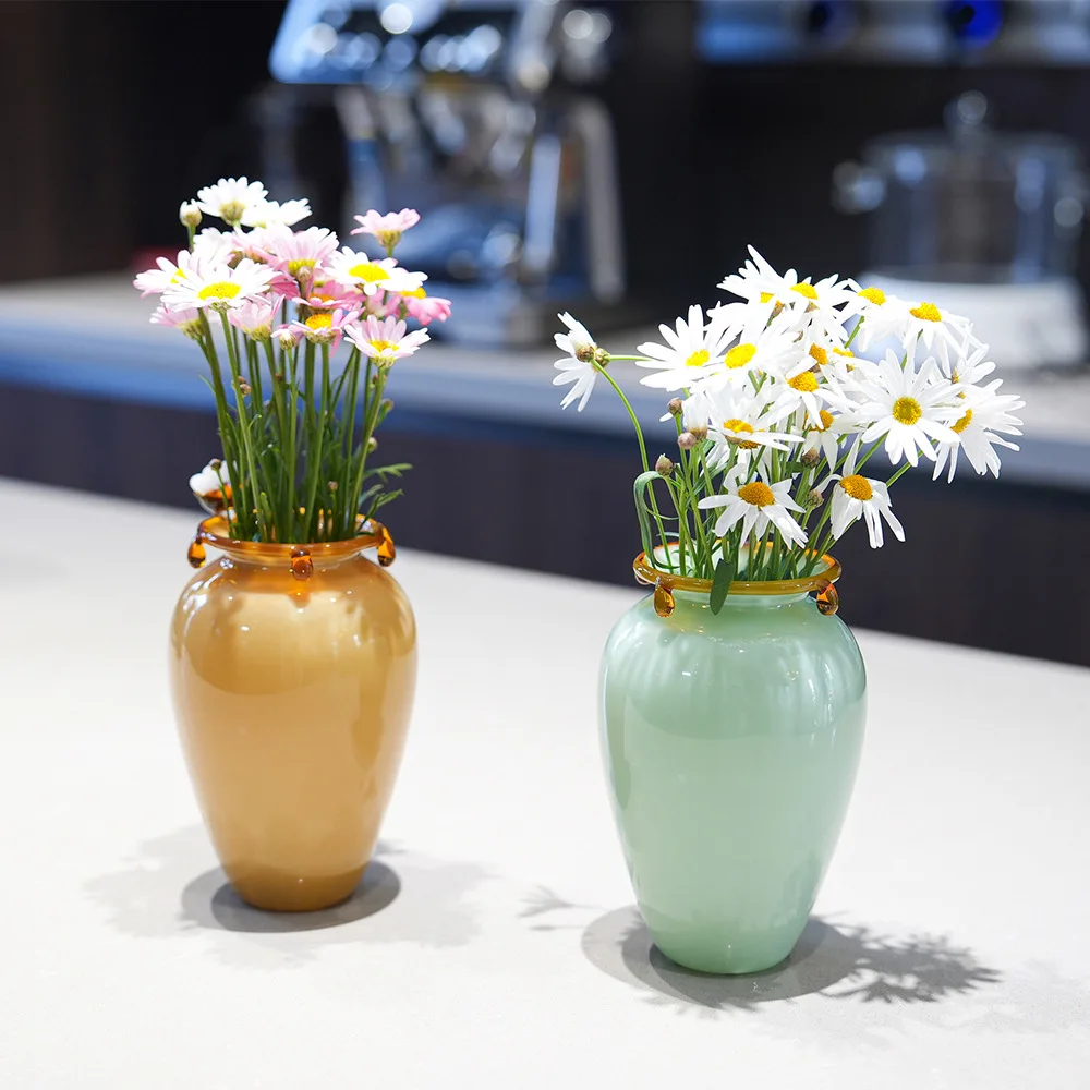 Cute Bee Glass Vase, Flower Arrangement, Coffee Shop & Homestay Decor, Photo Background Ornament