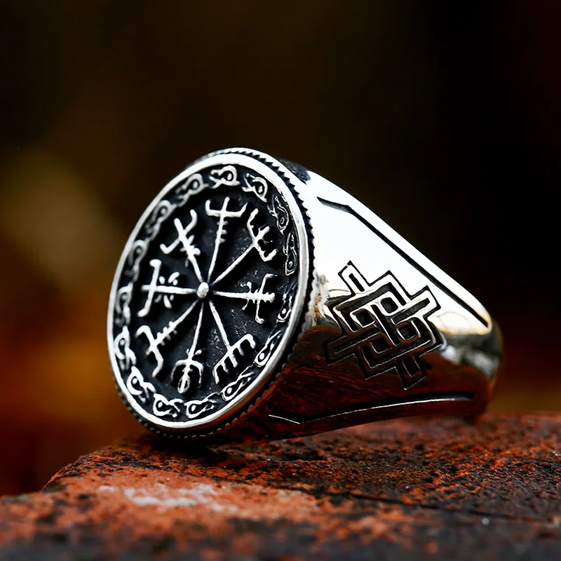 BEIER 316L Stainless Steel Punk Vintage Viking Rune Fashion Men Ring Jewelry Wholesale Gift Drop shipping BR8-1075