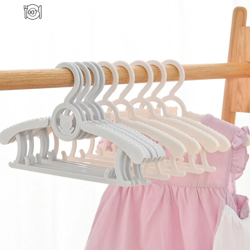 Baby Hangers ChildrenCoats Storage HangerCloset Organizer KidsClothes Hanger RacksPortable Display PlasticHangers Home