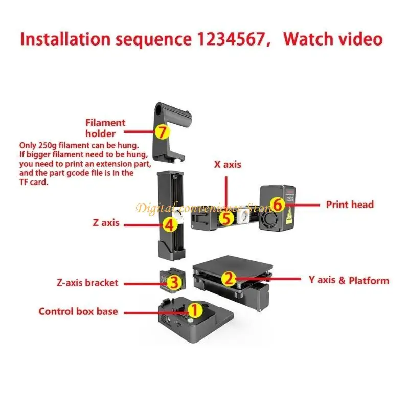97QA K10 مدخل طابعة ثلاثي الأبعاد فعال للاستخدام المنزلي والاستخدام الذاتي، مما يوفر تقطيعًا تلقائيًا وسهل التشغيل #3