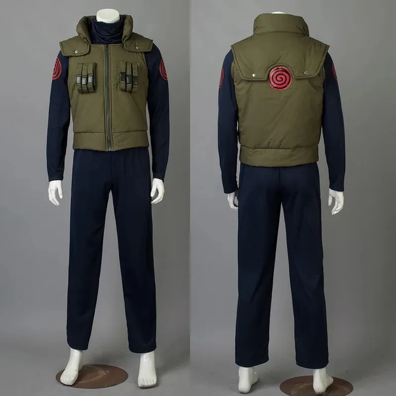 

Halloween Costumes Anime Hatake Kakashi Cosplay Costume Cool Outfits Vest Shirt and Pants Gift for Kids and Adult