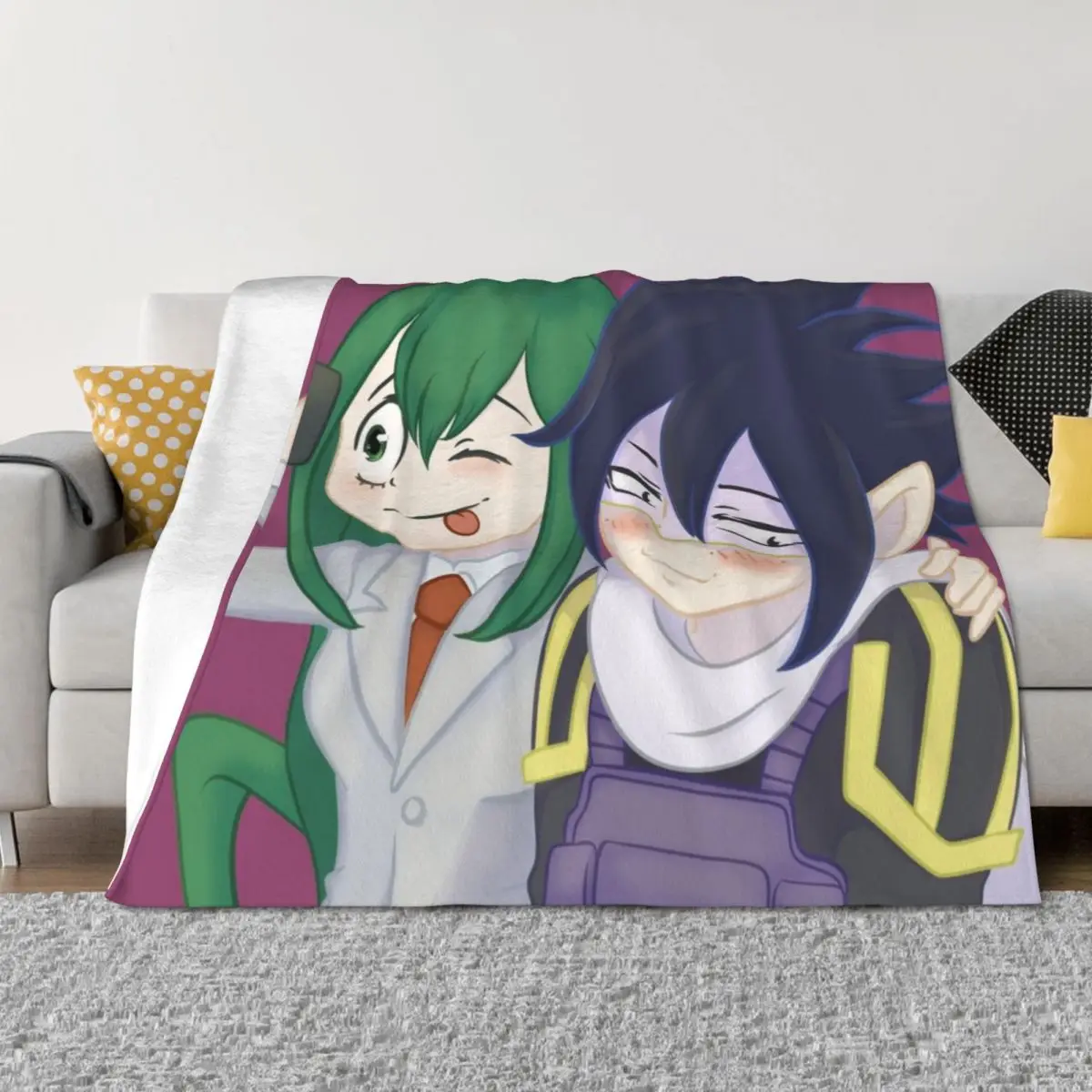 

Froppy + Suneater Selfie Throw Blanket Hairy Hairys Fashion Sofas Sofas Blankets