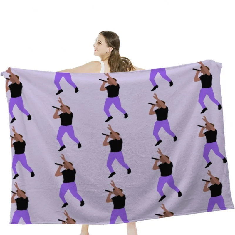 niall horan purple pants Throw Blanket Airplane Travel Decoration Soft Warm Bedspread