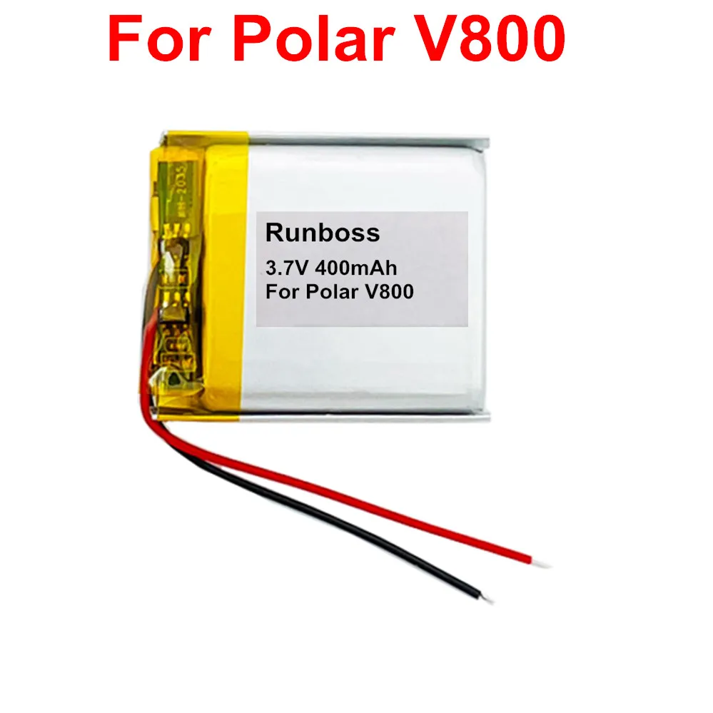 3.7V 400mAh Li-Polymer Battery For Polar V800 Sport Watch Accumulator