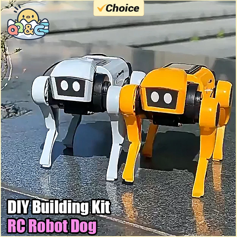 Solar Rc Robot Dog Cat Science Experiment Diy Building Powered Learning Tool Education Robots Technological Gadgets Kit for Kid