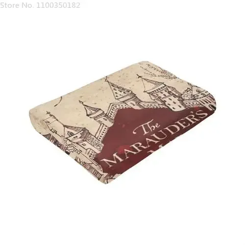 Ai Weier Extra Soft I Like Exercise Marauders Map Throw Blankets, Sherpa Flannel Travel Blanket Throw Wearable Blankets, Large