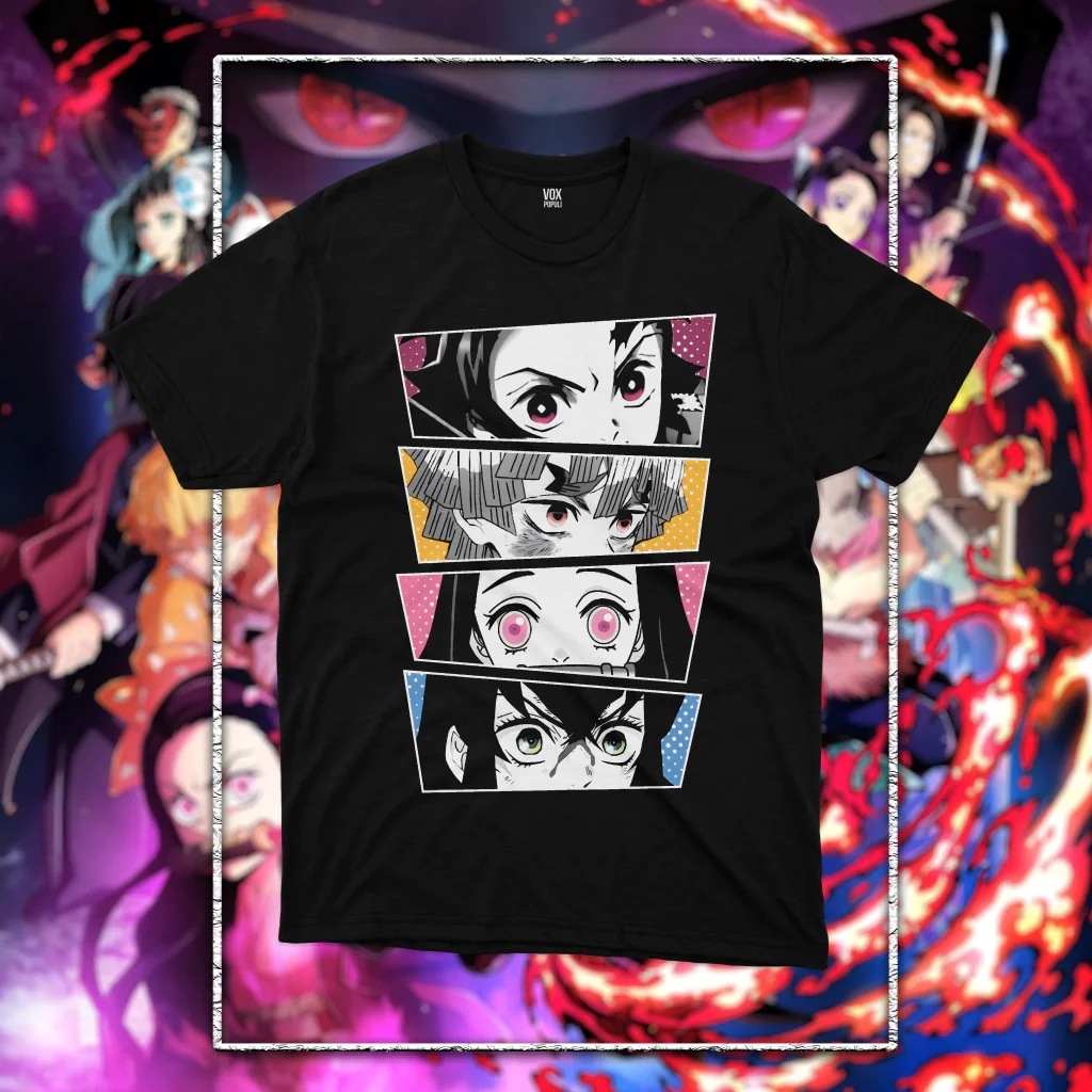 KIMETSU CARAS unisex Anime cotton shirt outdoor recreation tee