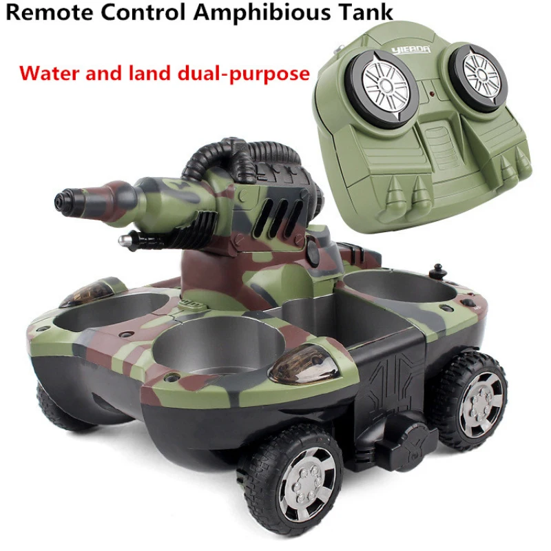 

Waterproof Wireless Remote Control Car Amphibious Deformation Four-Wheel Drive Off-Road Tank Remote Control Amphibious Tank