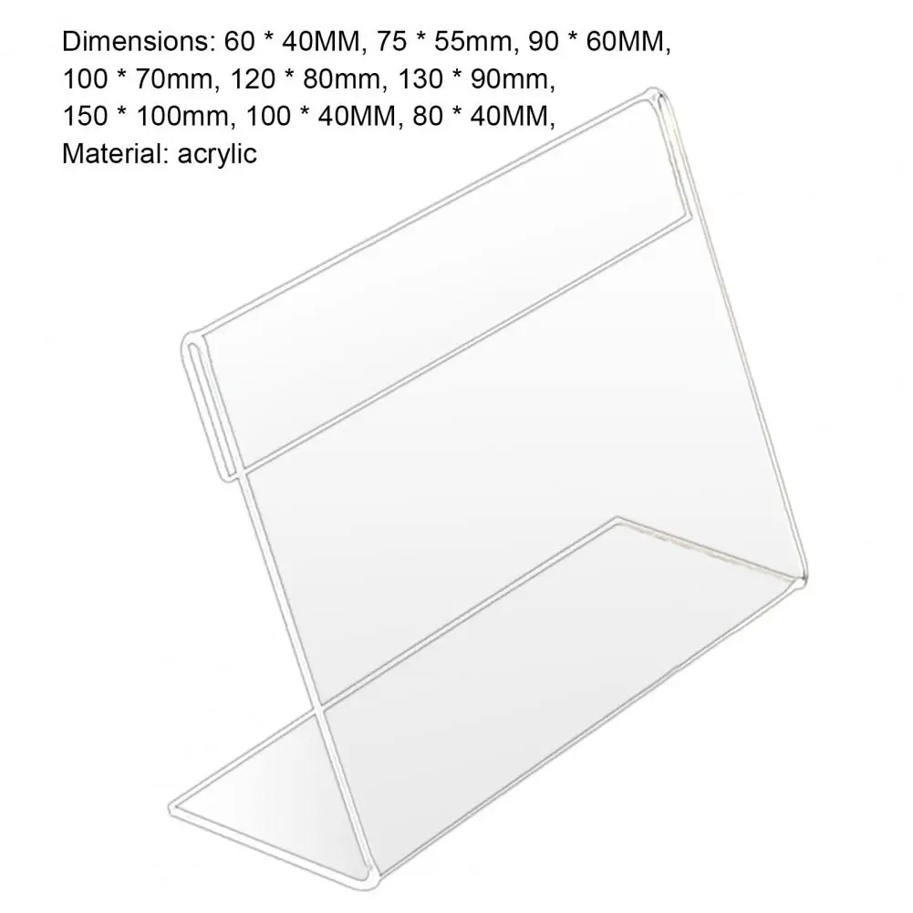 Clear Desk Meeting Office Place Card Holder Multi-function Transparent Acrylic Display Holder Stand