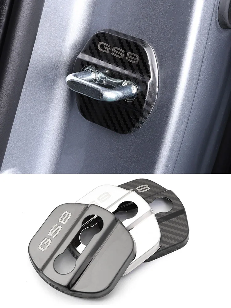 Door Lock Protection Cover Modified Protective Punching Cover for Trumpchi Gac Gs8 2020 2021 2022 Accessories