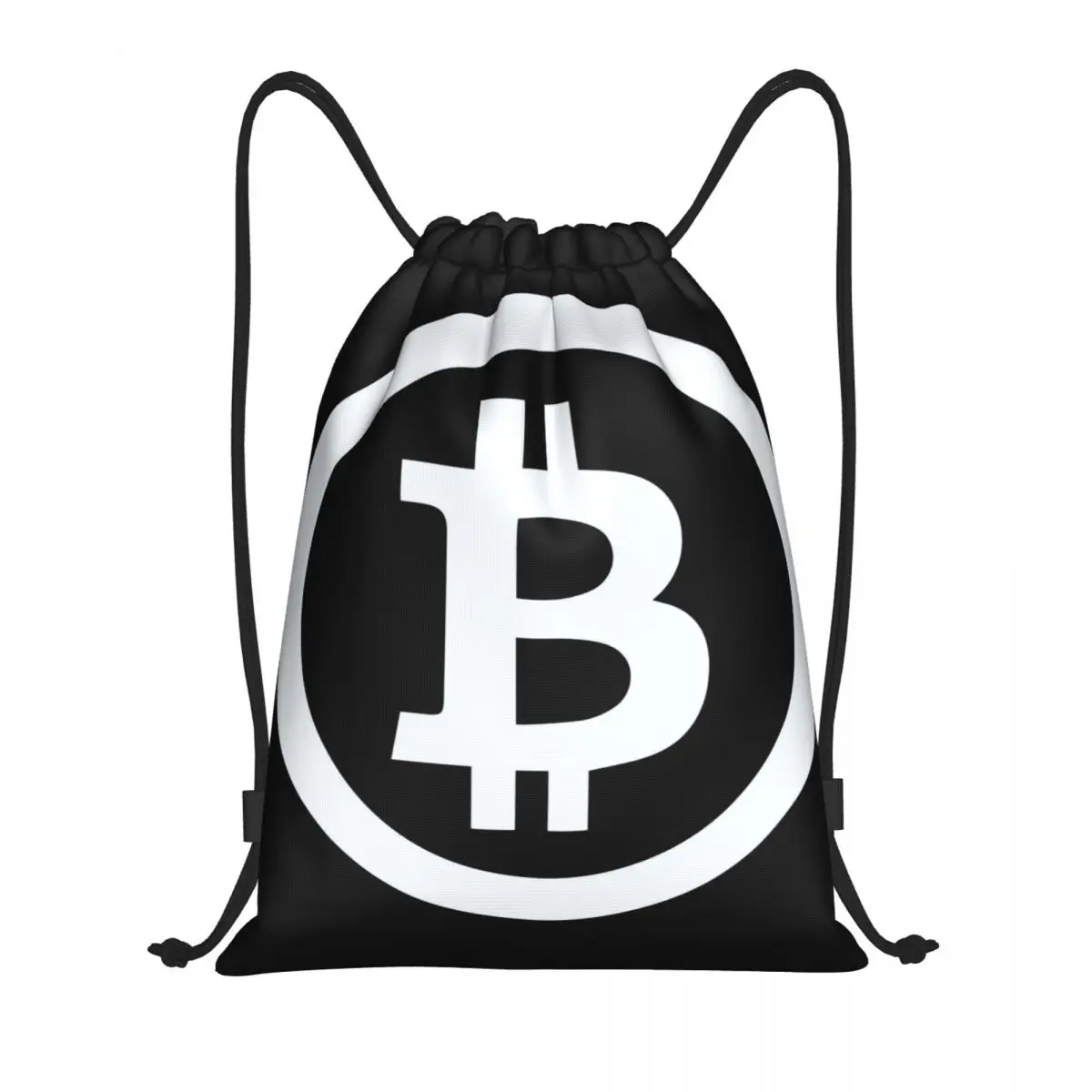 Sacos de cordão portáteis, Bolsa esportiva, Bolsa de livros para viagem, Bitcoin BTC, Moeda criptográfica, Multifunções