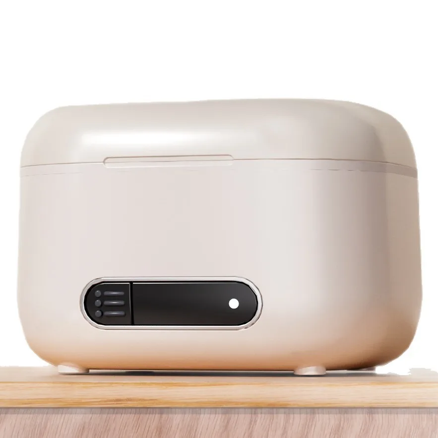 超音波リテーナークリーナー、タイマー付きポータブル義歯洗浄機、usb充電式歯科器具洗浄ケース（旅行用）。