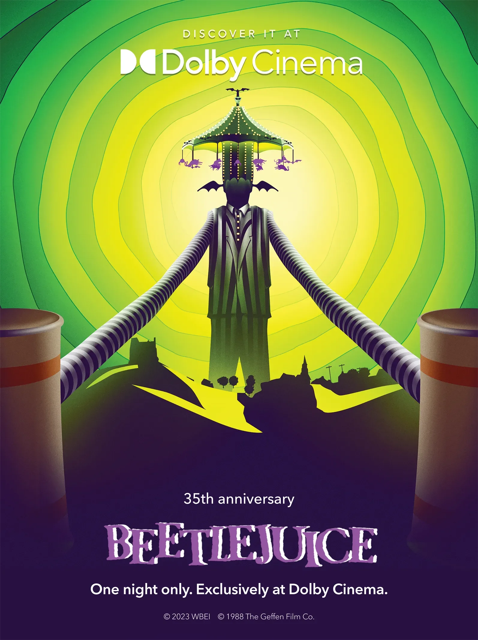 Movie Beetlejuice (1988) Poster Prints Wall Sticker Home Decor Bar Cafe Art Painting