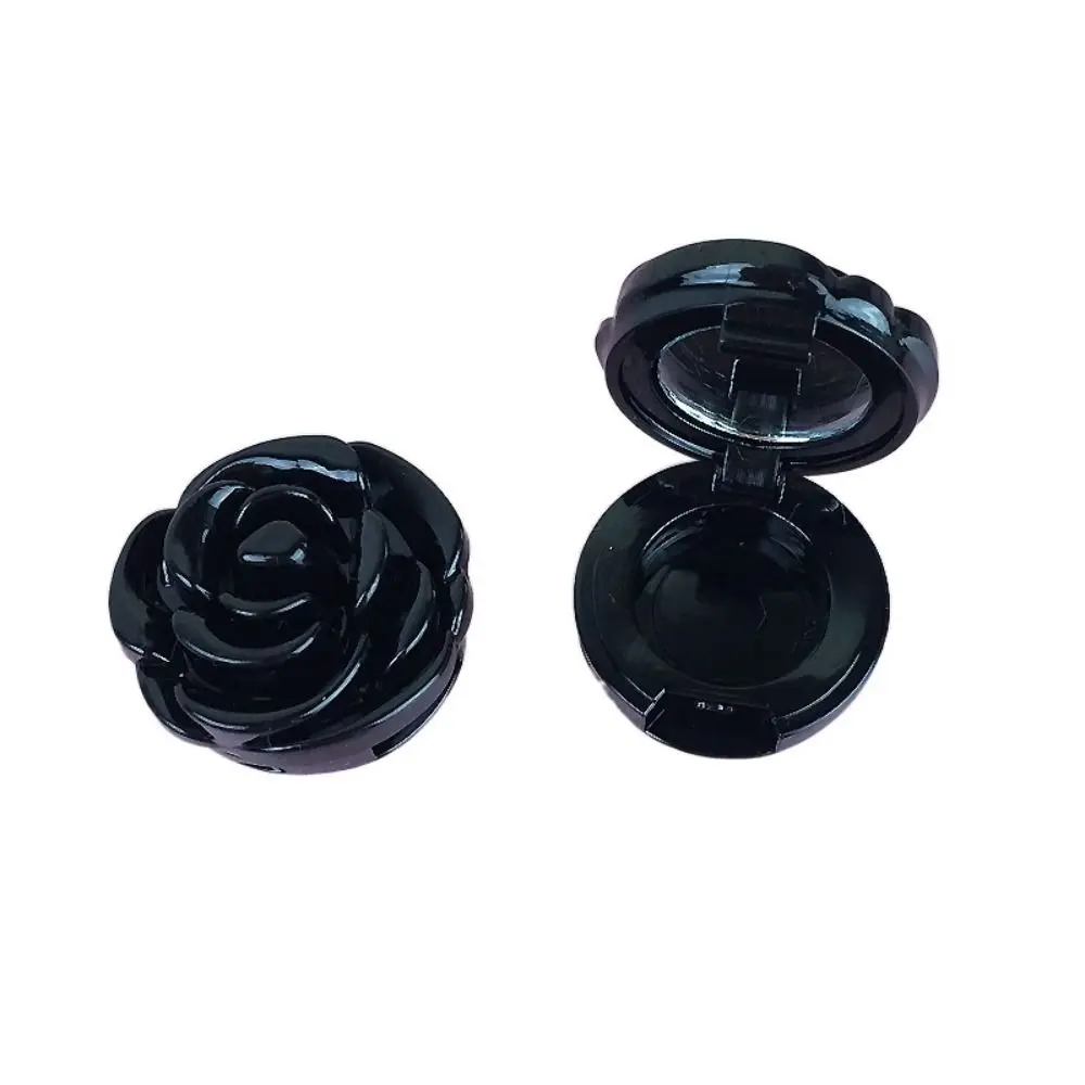 

Small Mirror Eyeshadow Container 3D Rose Eyeshadow Bottle Cosmetic Lip Balm Container Refillable Bottle Compact