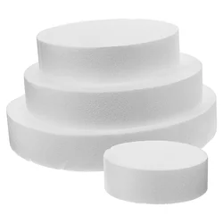 4 Pcs Bakery Cake Prop Dummies DIY Foams Craft Practicing Mold Fake Model Modelling Decor