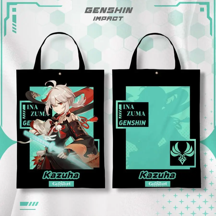 

Genshin Impact Collaboration Canvas Student Anime Dazhao Backpack Navite Linlin Miao Single Shoulder Bag Ani