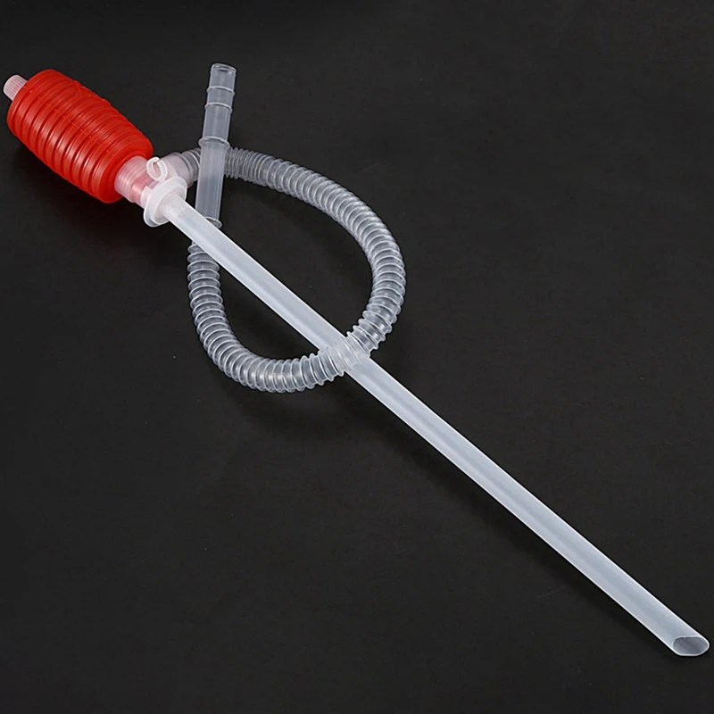 Manual Hand Siphon Syphon Oil Water Petrol crude oil engine Fuel Liquid Transfer Pump Pipe