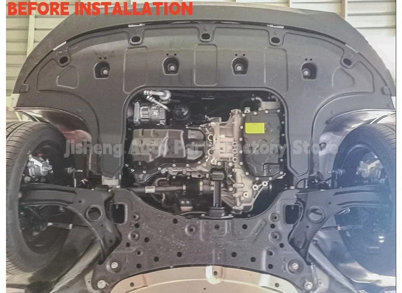 Engine Skid Plate Chassis Guard for Hyundai Elantra 2021-2023 1.5L 1.4T Original Hole Engine Under Cover Protection Plate