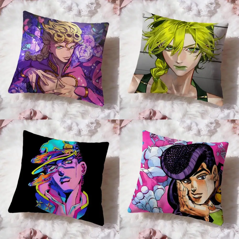 

Чехол для подушки j-JoJo Bizarre Adventure, комфортная двусторонняя подушка премиум-класса, дизайн «два в одном» для любого интерьера комнаты и автомобиля