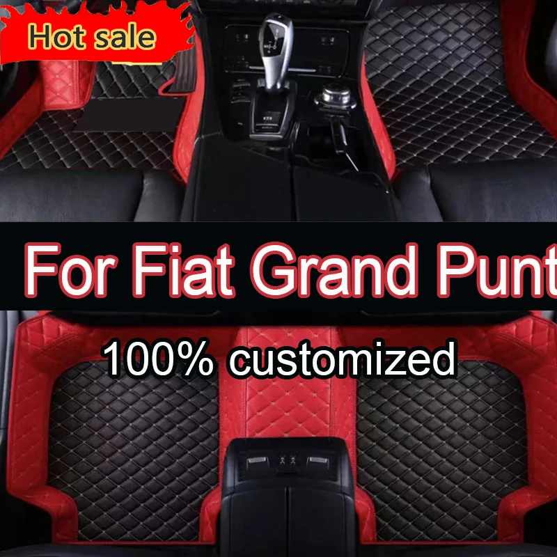 Car Floor Mats For Fiat Grand Punto Project 199 2005~2009 3door Tapetes Para Carro Alfombrillas Coche Car Mats Car Accessories