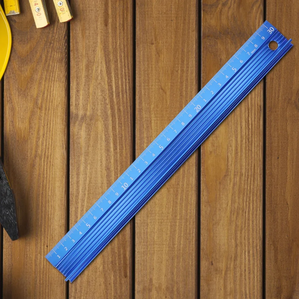 20CM 30CM 45CM 60CM Cutting Ruler Metal Ruler Anti Slip Aluminum Alloy Straight Edge Ruler Scale Ruler Measurement Drafting Tool