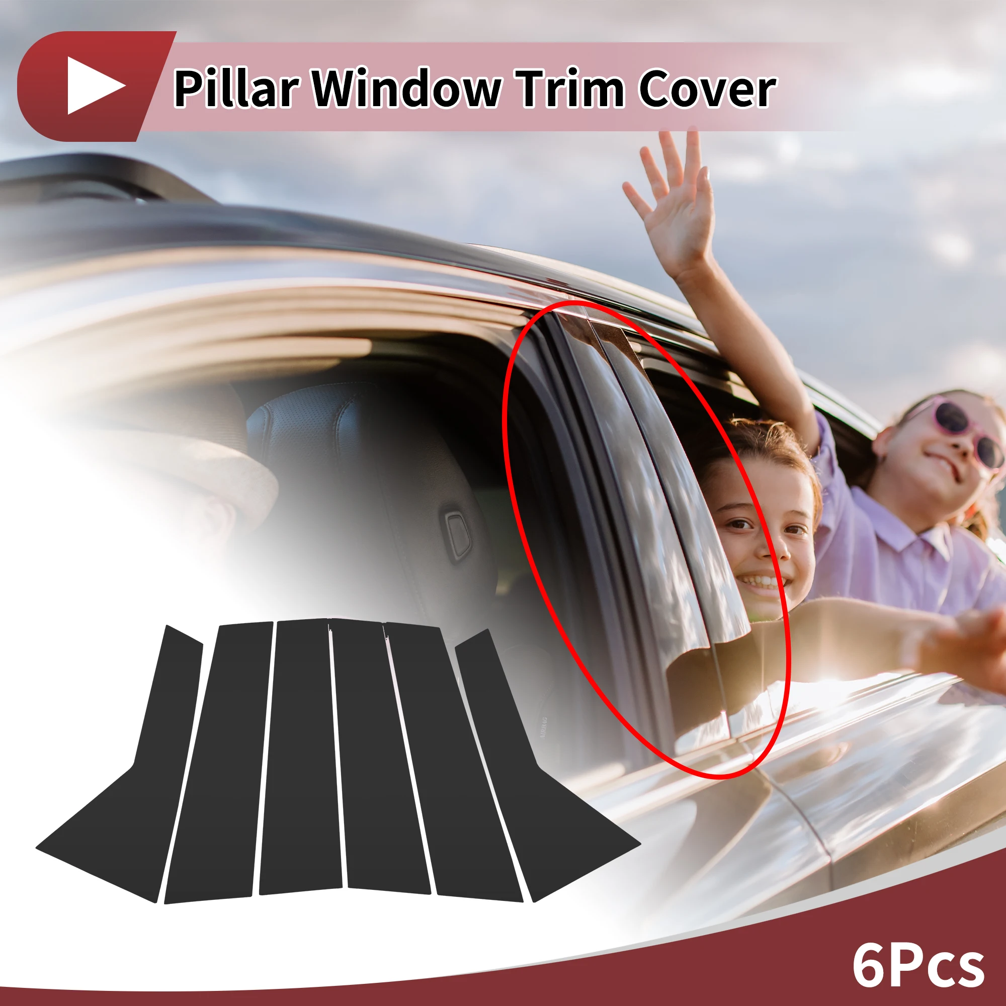 

UXCELL передняя задняя левая и правая дверная стойка, оконная накладка для Hyundai Veracruz 07-12, черная