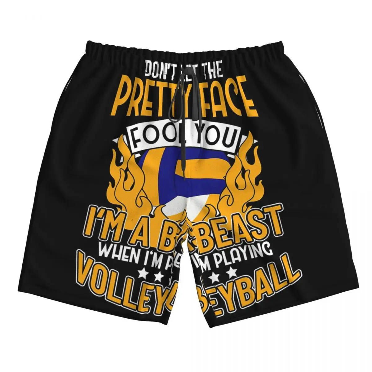 

Я зверю, когда я играю волейбольные плавки пляжные шорты повседневные быстросохнущие летние мужские брюки для плавания