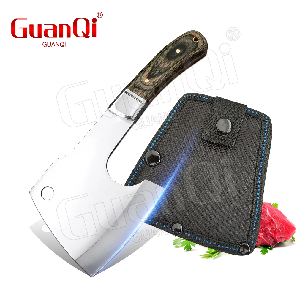 

Sharp Handmade Axe Knife Tomahawk Axes Stainless Steel Bone Knife Hiking Chopping Cooking Tool Kitchen Chef Knifes