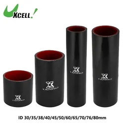 Uxcell ID 30/35/38/40/45/50/60/70/80mm Straight Silicone Reducer Hose Silicone Hose Coupler Intercooler Tube for Car Intercooler