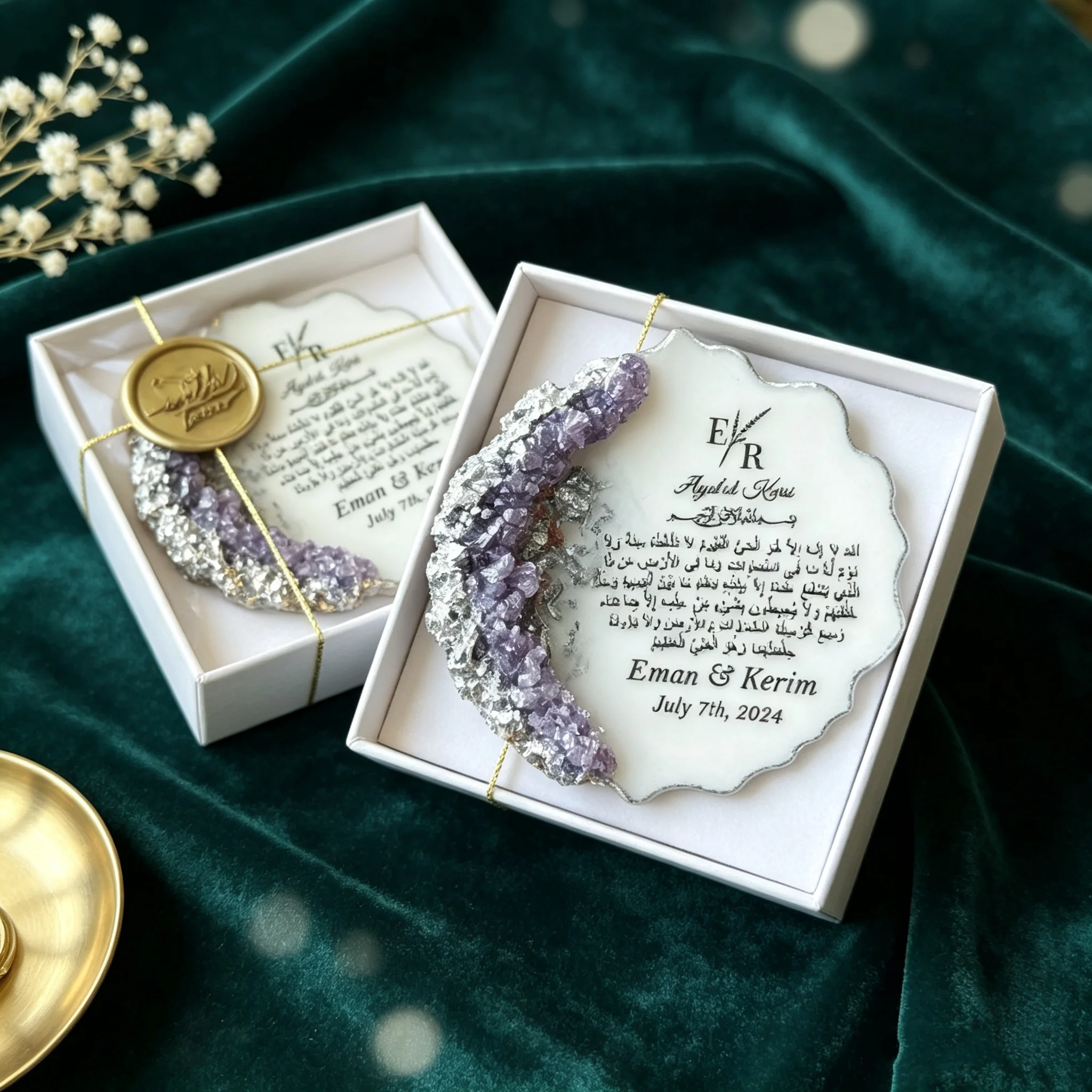 Baptism Favor Coaster, Personalized Baptism Gift, Christening Thank You Gift