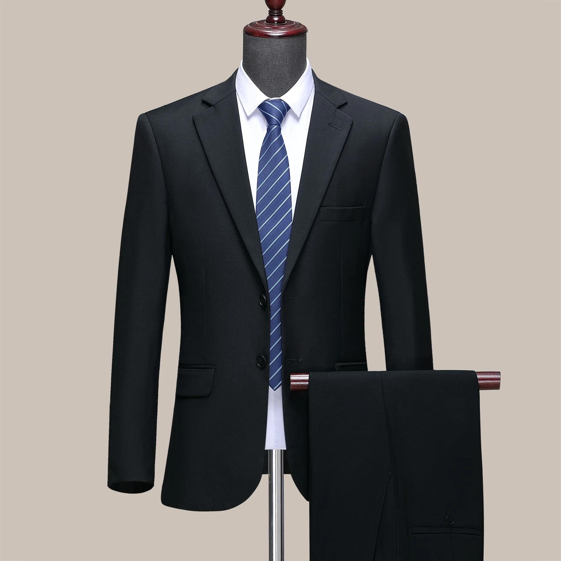 Mens Suits (Blazer+ Pants) Fashion Business Casual Slim-fit Formal Dress Banquet Work British Style Evening Dress Suit