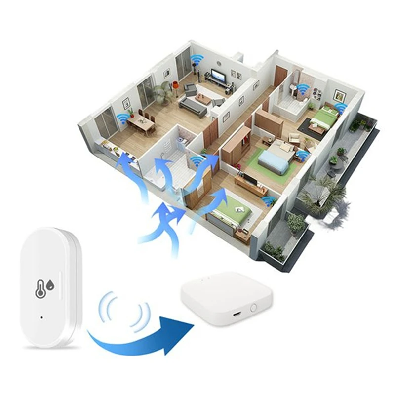 2 шт. Tuya Zigbee умный датчик температуры и влажности уличный гигрометр термометр мини температура Humi