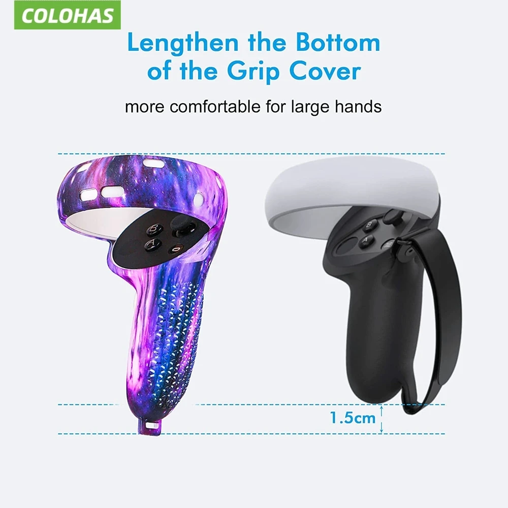 Voor Oculus Quest 2 Vr Beschermende Cover Set Touch Controller Shell Case Met Riem Handgreep Badkamer Accessoires Sets