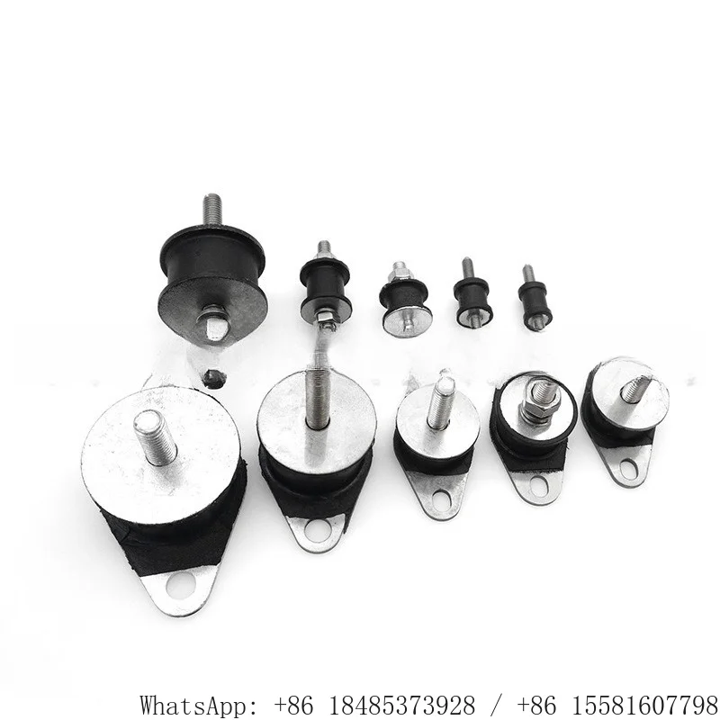 Heavy Duty Rubber Shock Absorber External Thread Rubber Mount Buffer Feet for Engines Generators Mechanical Equipment